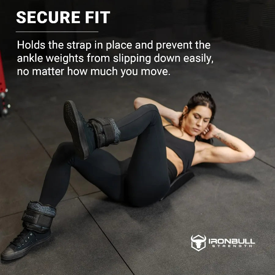 LISM Adjustable Ankle Weights Set With Secure Straps For Training