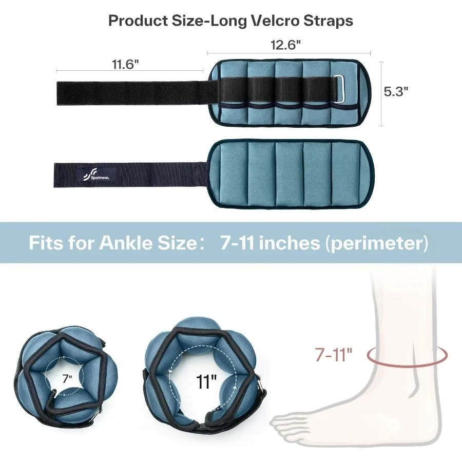 LISM Adjustable Ankle Weights For Strength Training And Running