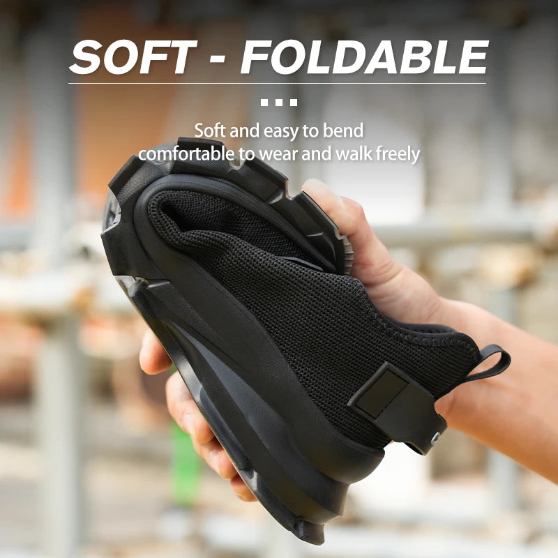 Breathable Safety Shoes With Steel Toe For Men Anti Puncture