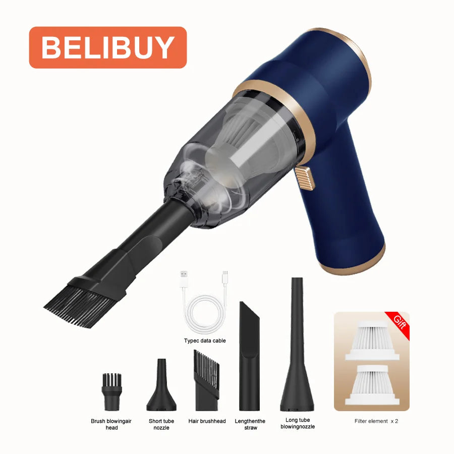 new Car vacuum cleaner household appliances portable battery long life powerful vacuum cleaner suitable for cleaning car debris