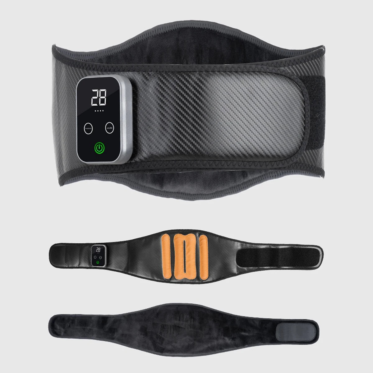 Waist And Abdominal Massager With Hot Compress Belt USB Charging
