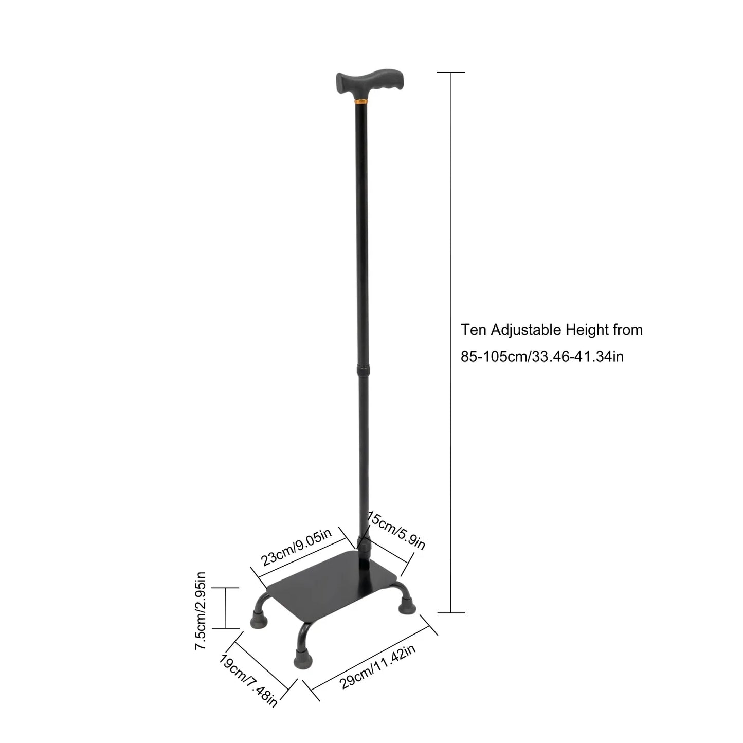 Stair Lift Walking Stick For Seniors Height Adjustable And Portable