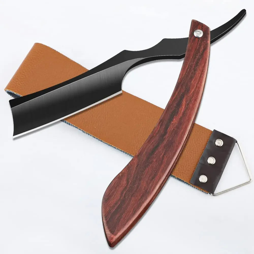 From The Vendor Field Professional Straight Razor With Leather Strap