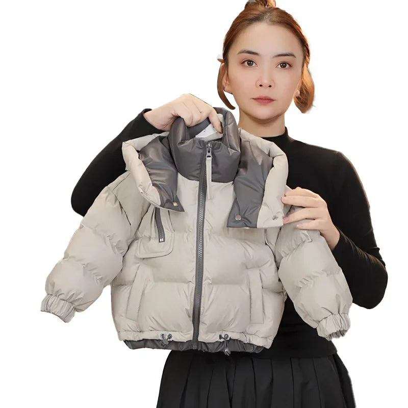 Unisex Western Style Winter Cotton Jacket For Kids Thickened Double Sided Warmth