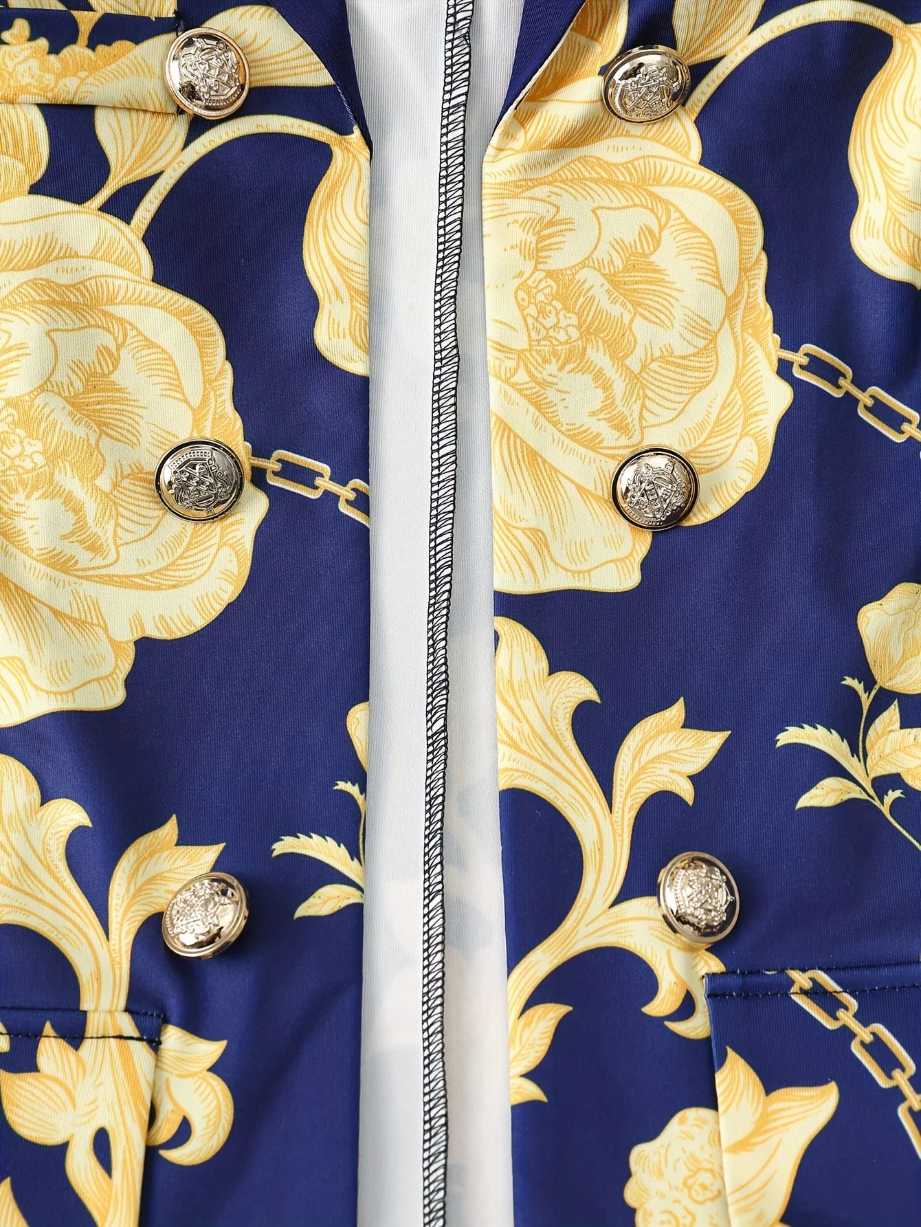 ZHUANIECN Urban Floral Digital Print Knit Pant Suit Set