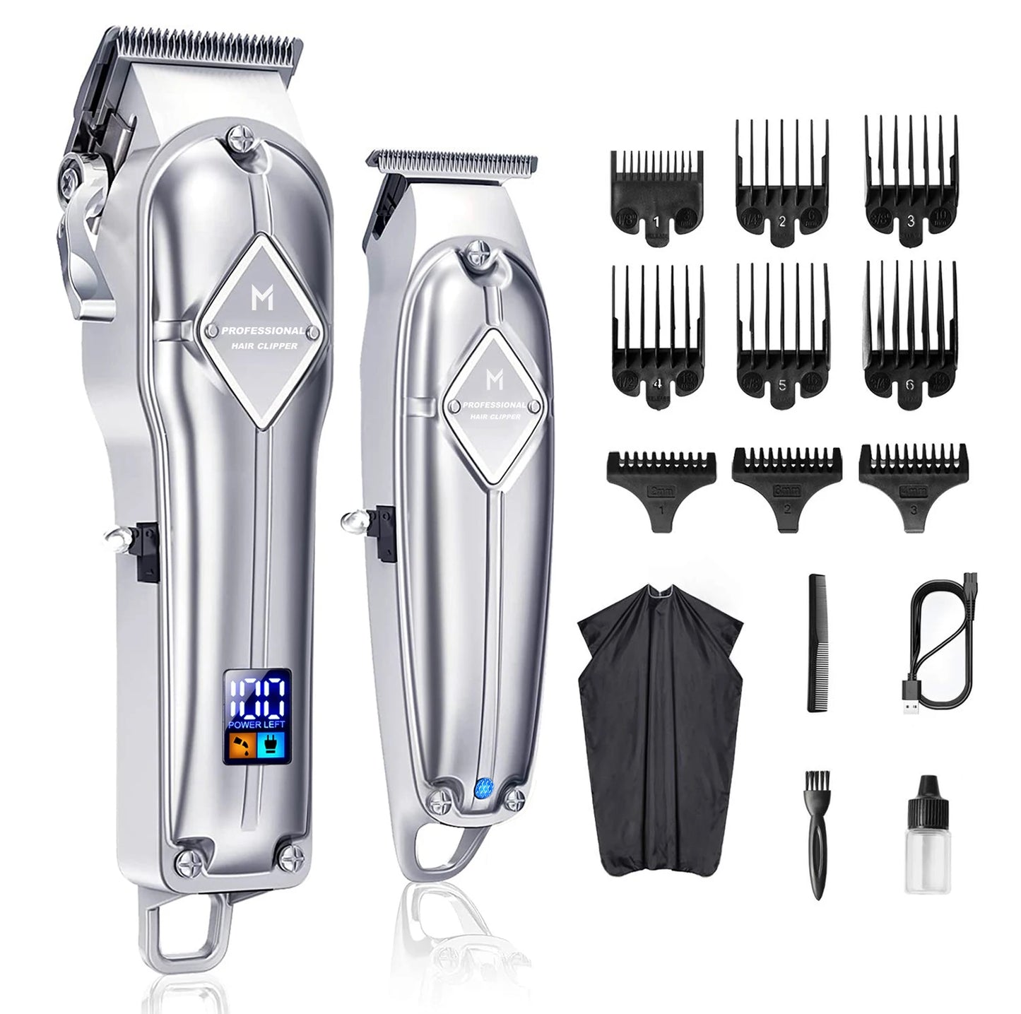 Fairywill Hair Clippers Cordless Grooming Kit For Men Rechargeable