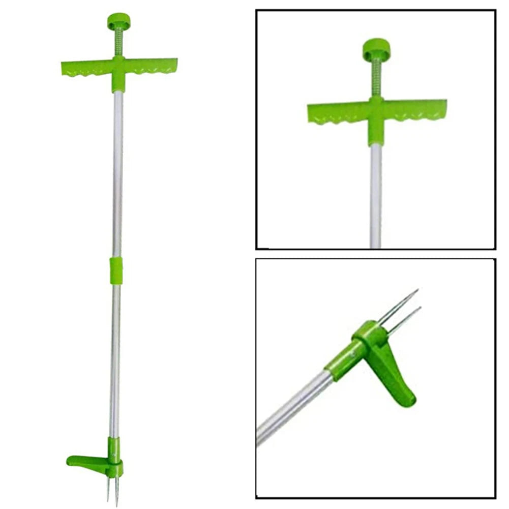 Portable Aluminum Garden Weed Remover With Long Handle Tool