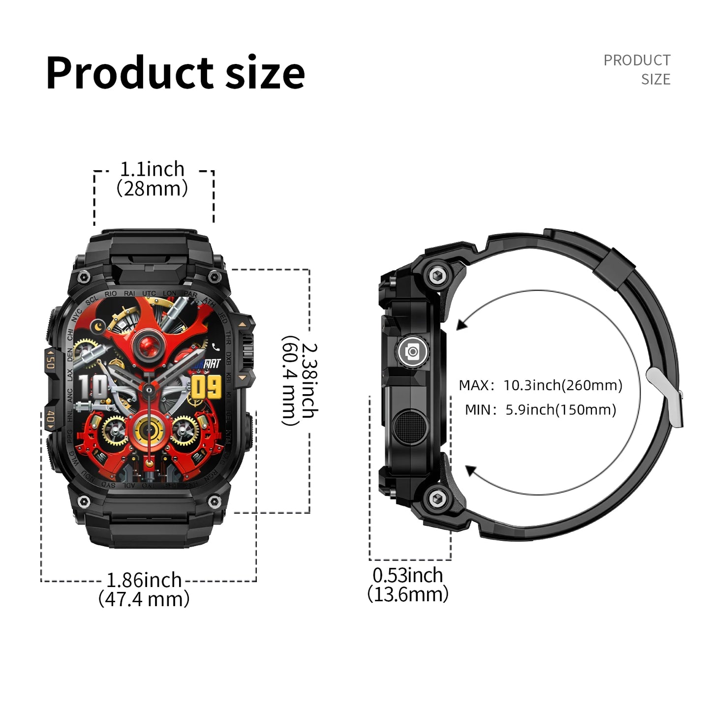 LOKMAT APPLLP 7 Max Android Smartwatch With 4G AMOLED