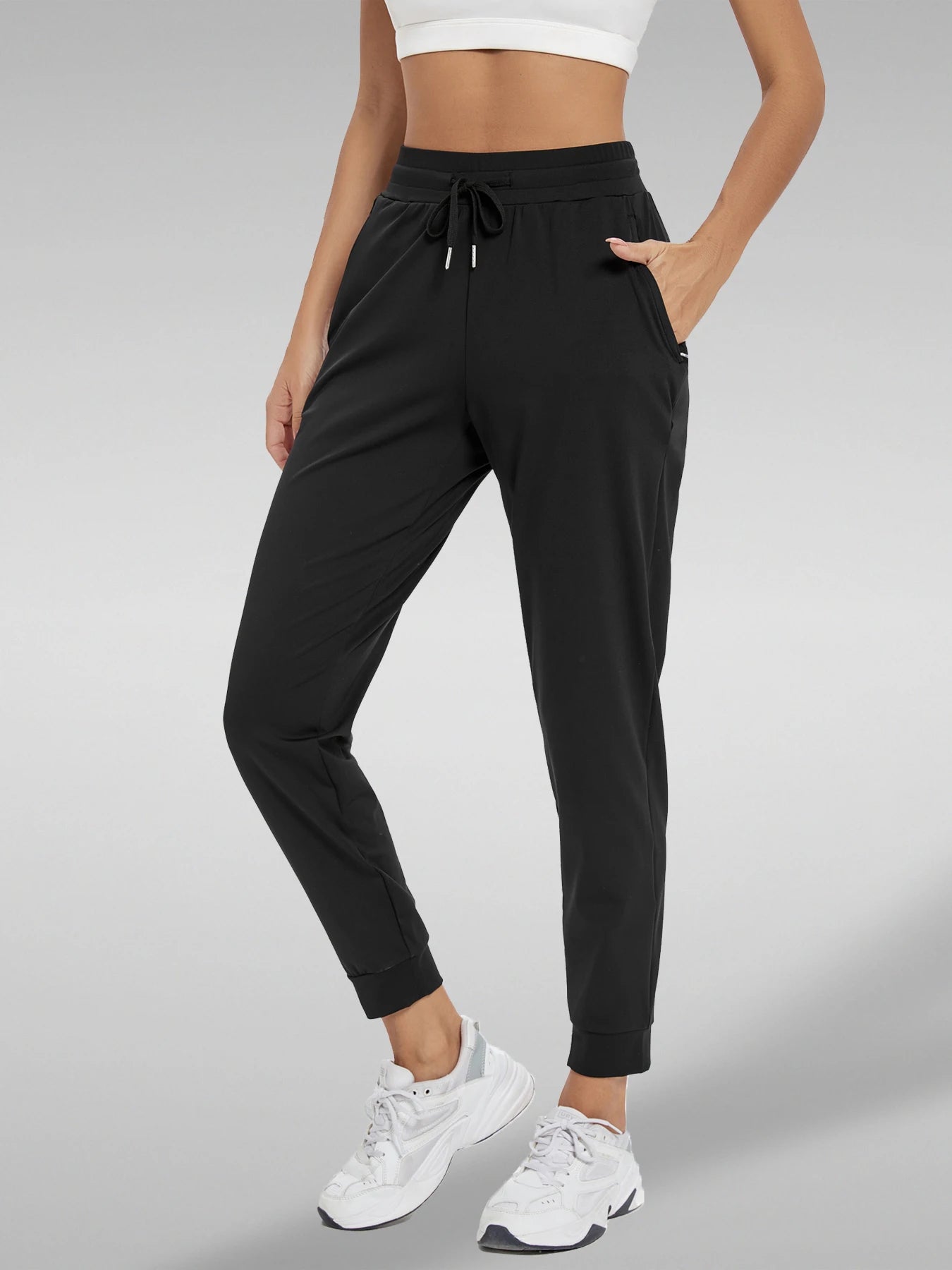 Women Joggers With Pockets High Waisted Athletic Yoga Pants