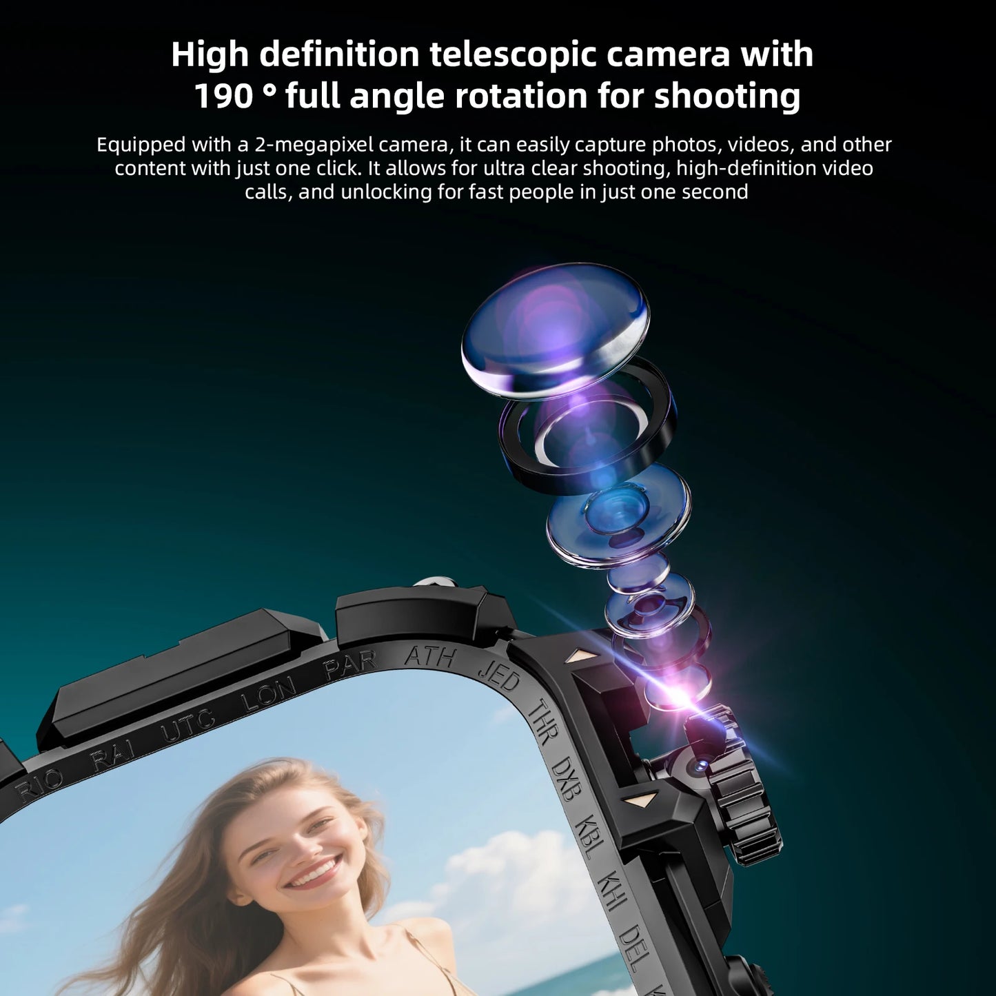 LOKMAT APPLLP 7 Max Android Smartwatch With 4G AMOLED