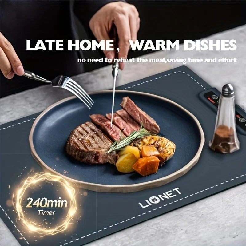 Food Heating Pad With Graphene Heating Film For Fast Full Surface Heating