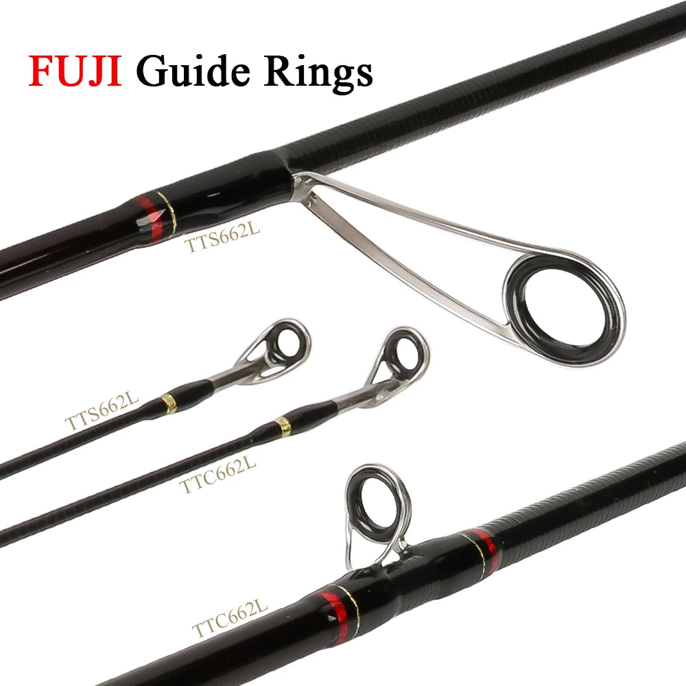 KUYING Teton Light Baitcasting Spinning Rod Carbon Fiber