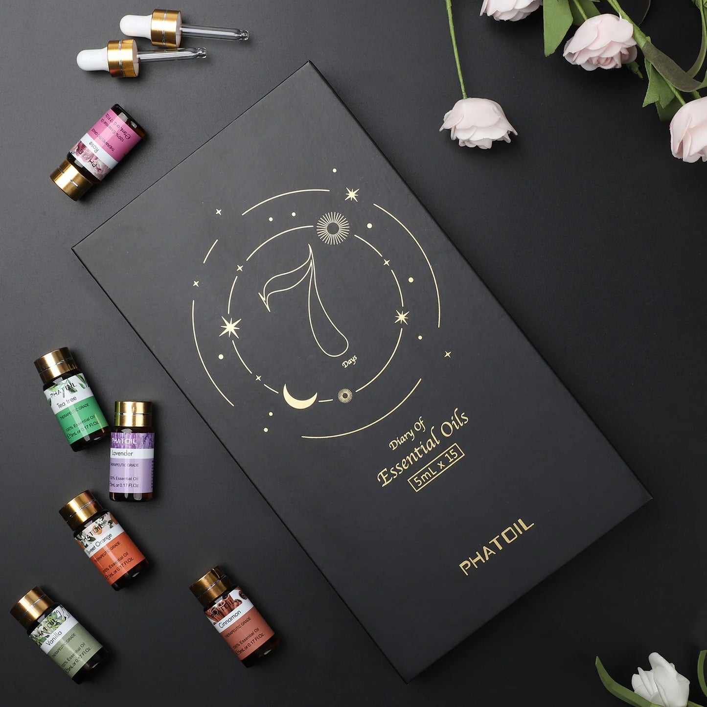 PHATOIL 15 Piece Essential Oils Gift Set Pure Plant Aromas