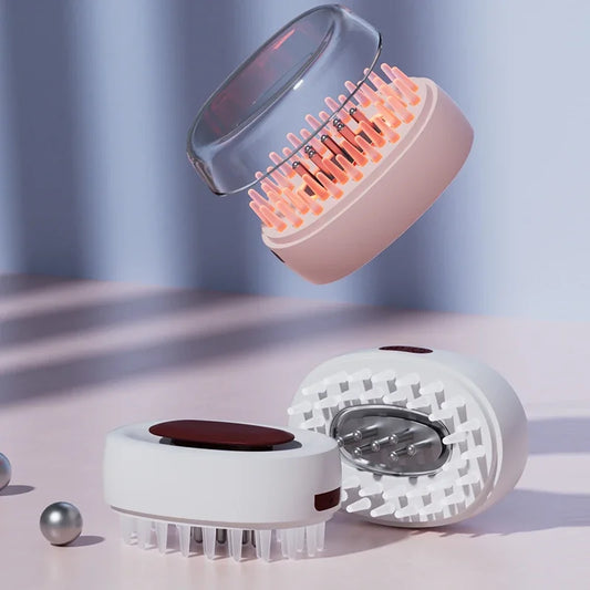 Anti Hair Loss Light Therapy Scalp Massage Device With Oil