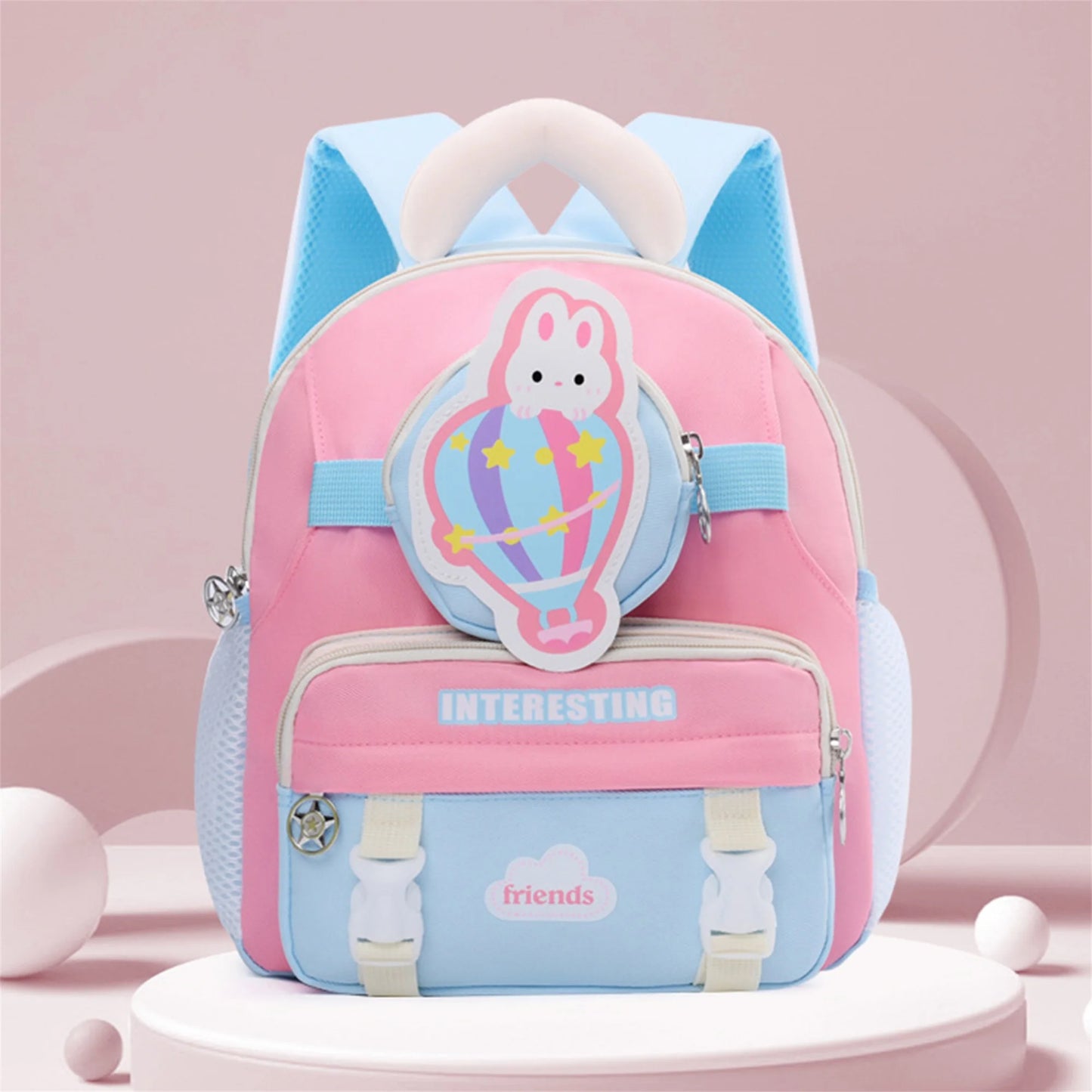 CN Guangdong Adorable Bunny Kids Backpack Unisex Cartoon Preschool Bag