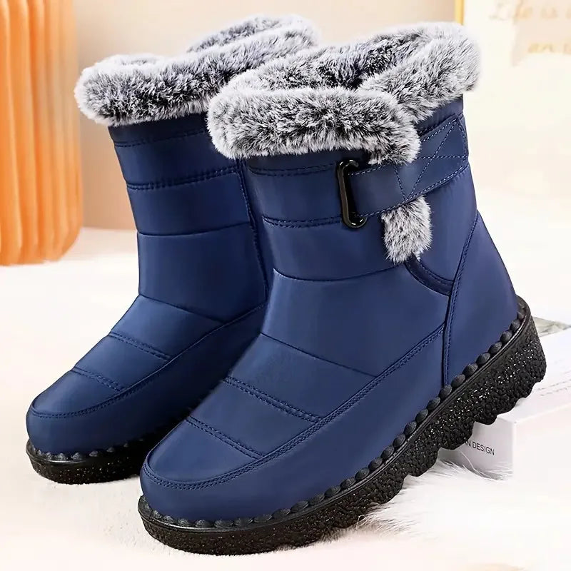 FZY Womens Winter Snow Boots Faux Fur Lining Warm Ankle