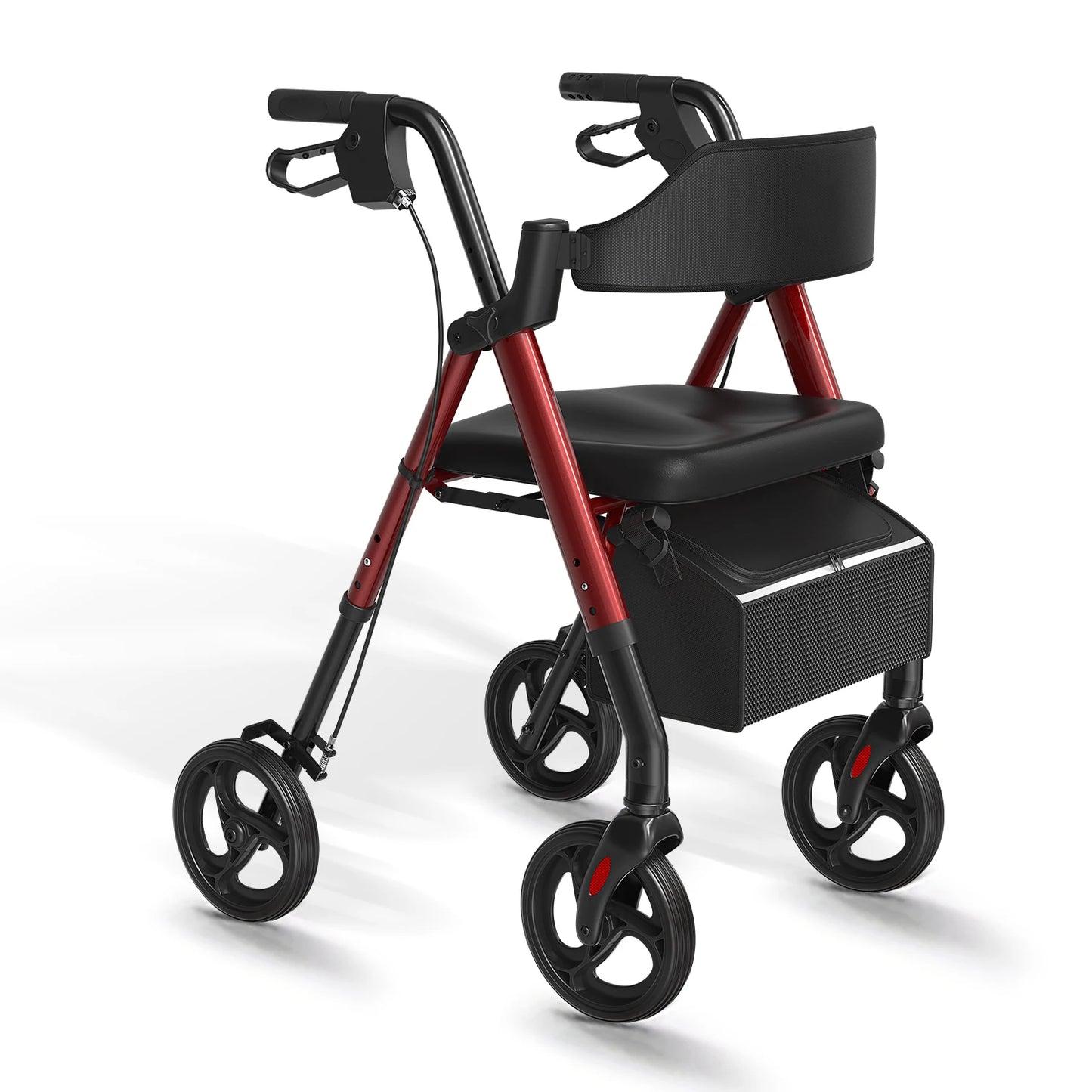 Maidesite Rollator Walker For Seniors Seat And 8 Inch Wheels