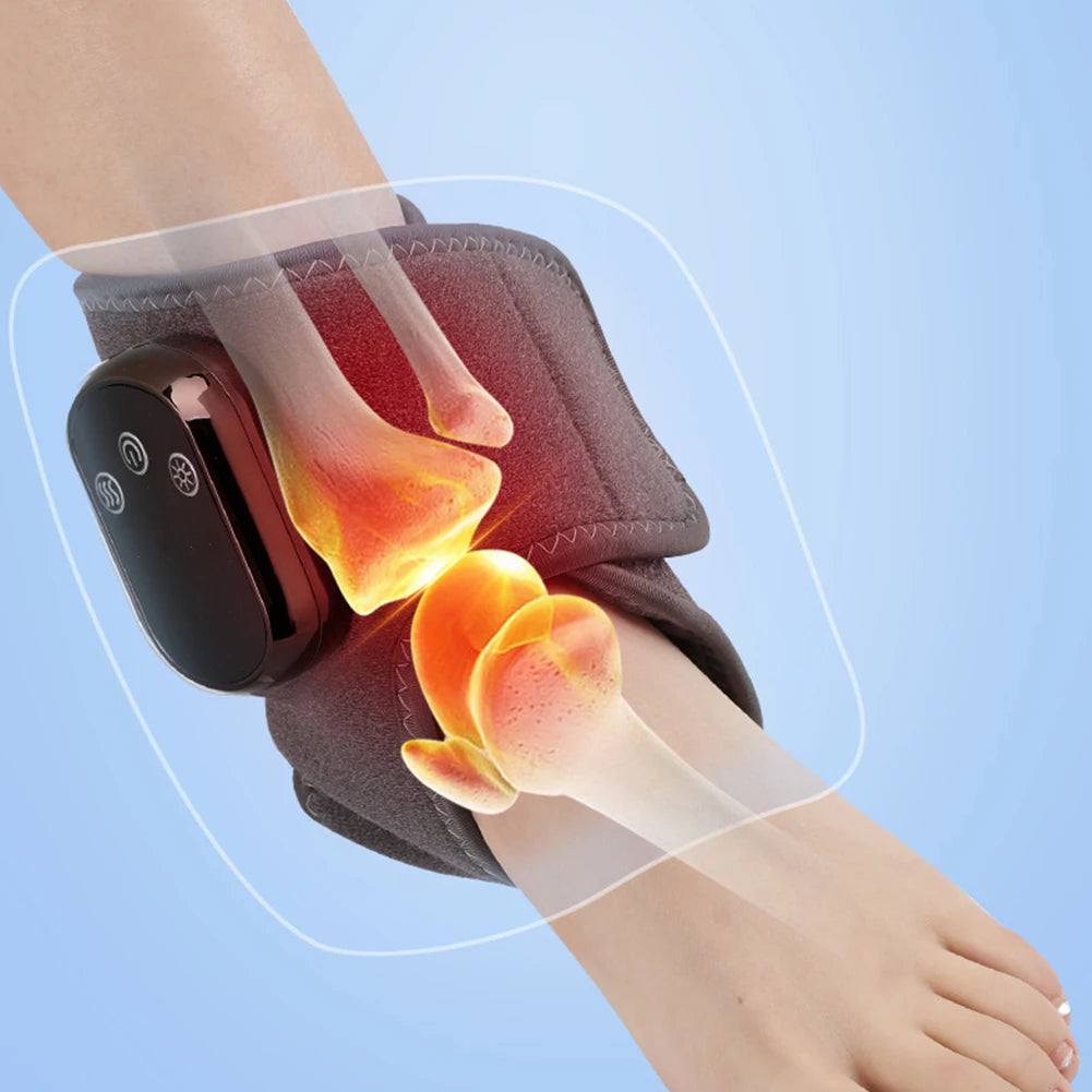 APWIKOGERE Cordless Heated Ankle Wrap Massager With 3 Vibration Modes