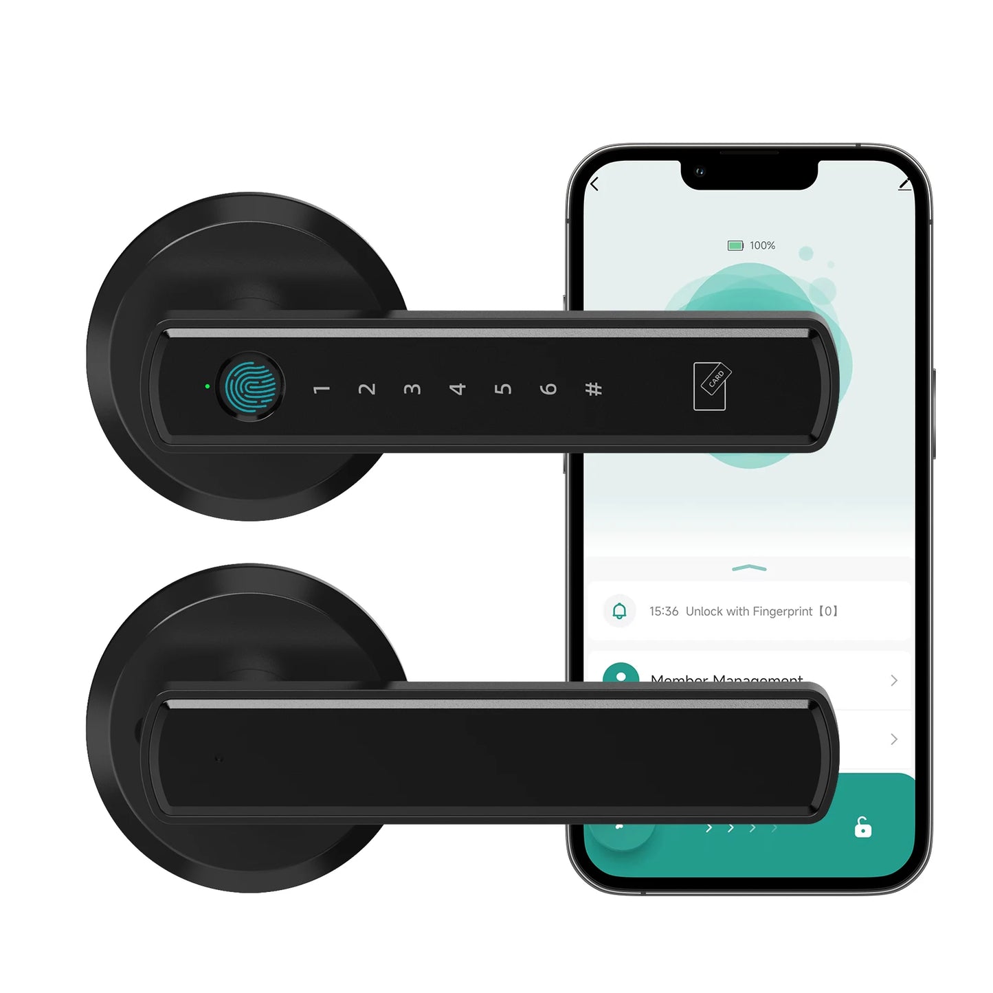 Viladepot Smart Lock Fingerprint Door Lock With App Control Passcode