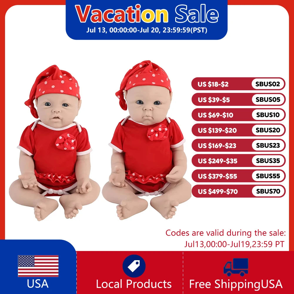 IVITA Reborn Silicone Baby Doll Unpainted Realistic Toy For Kids