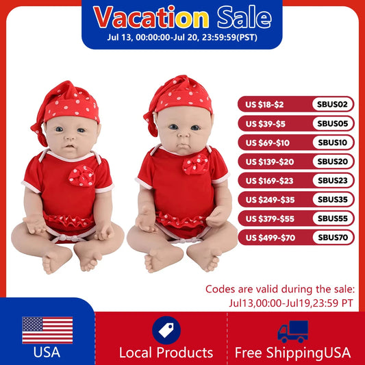 IVITA Reborn Silicone Baby Doll Unpainted Realistic Toy For Kids