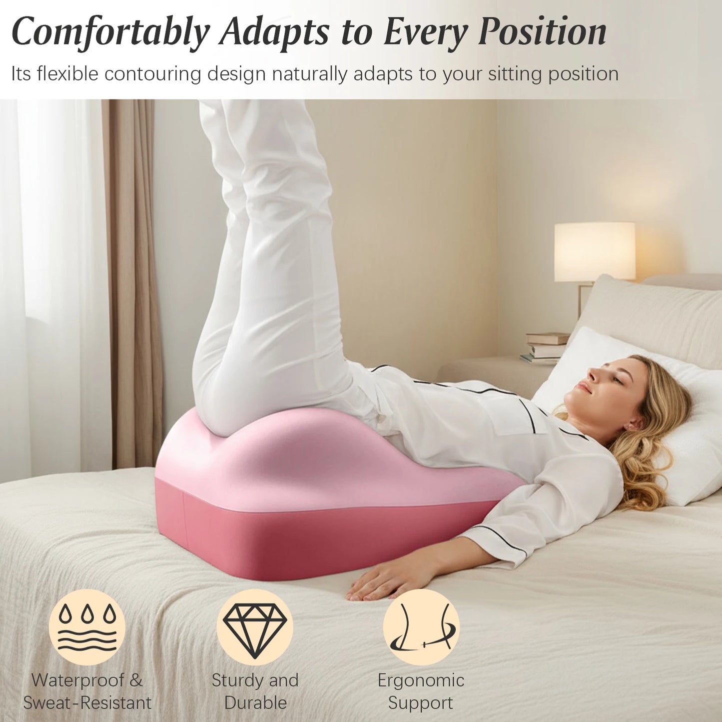 Ergonomic Bed Pillow Support Wedge Memory Foam Cushion Pain Relief