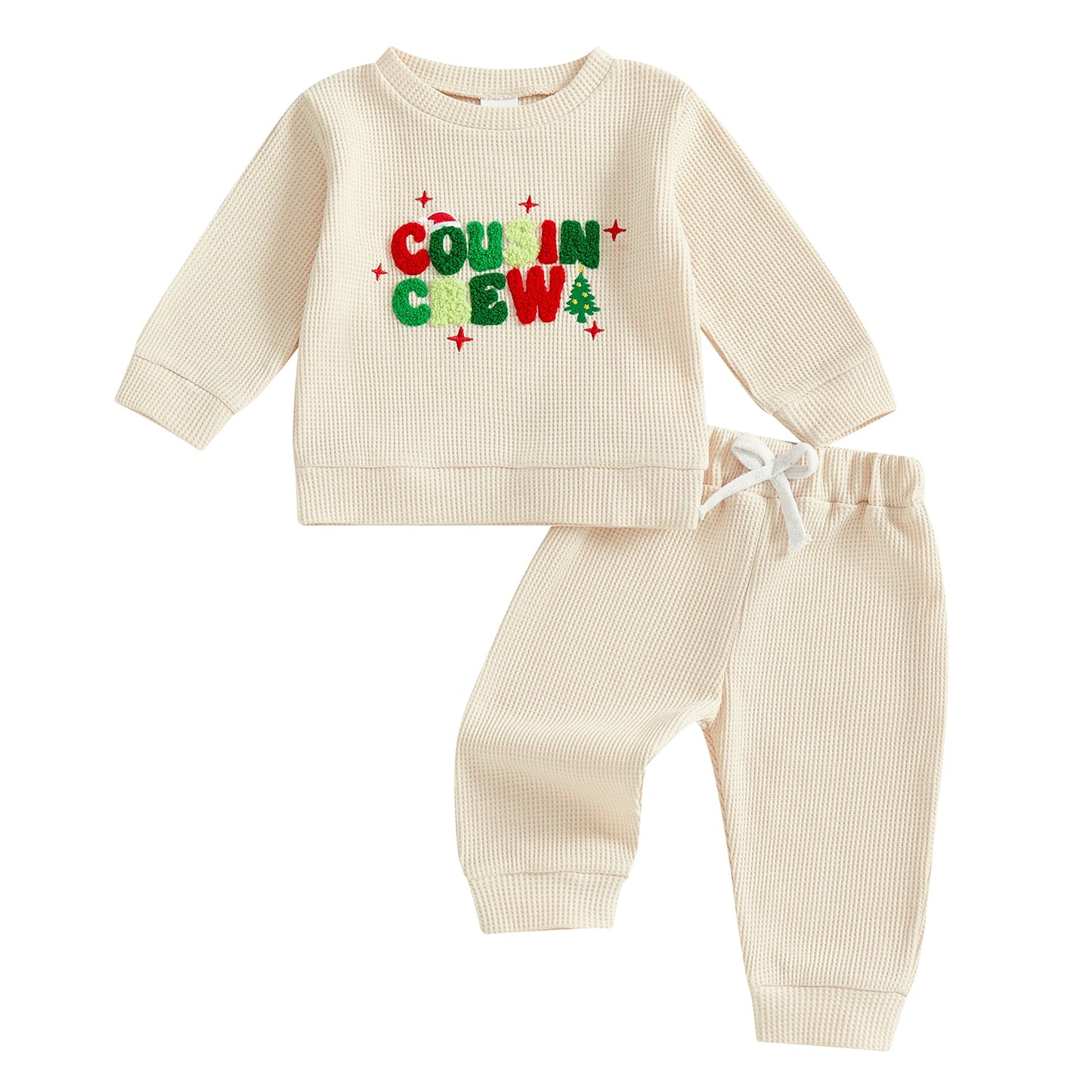 Guangdong Infant Snowflake Hoodie And Joggers Two Piece Holiday Set