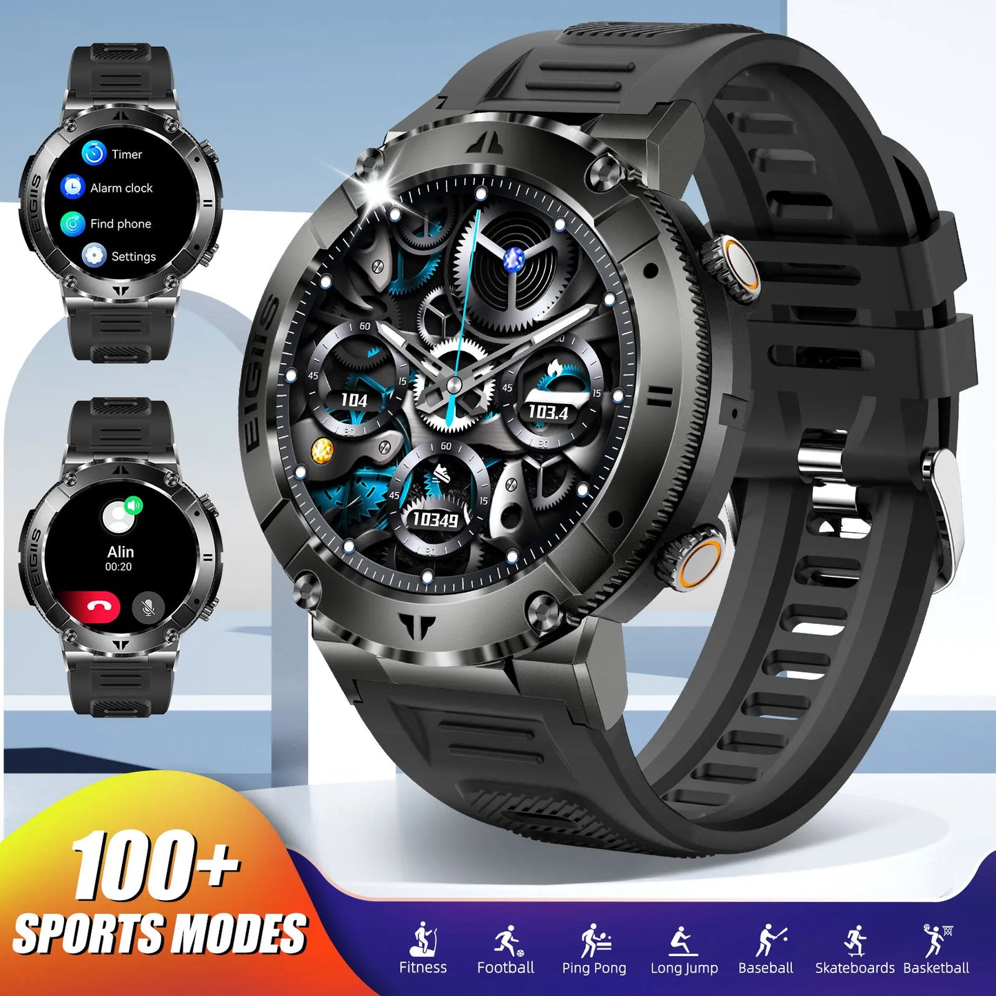 LaNikar Smart Watch Blood Pressure Monitor Bluetooth Call TFT Display