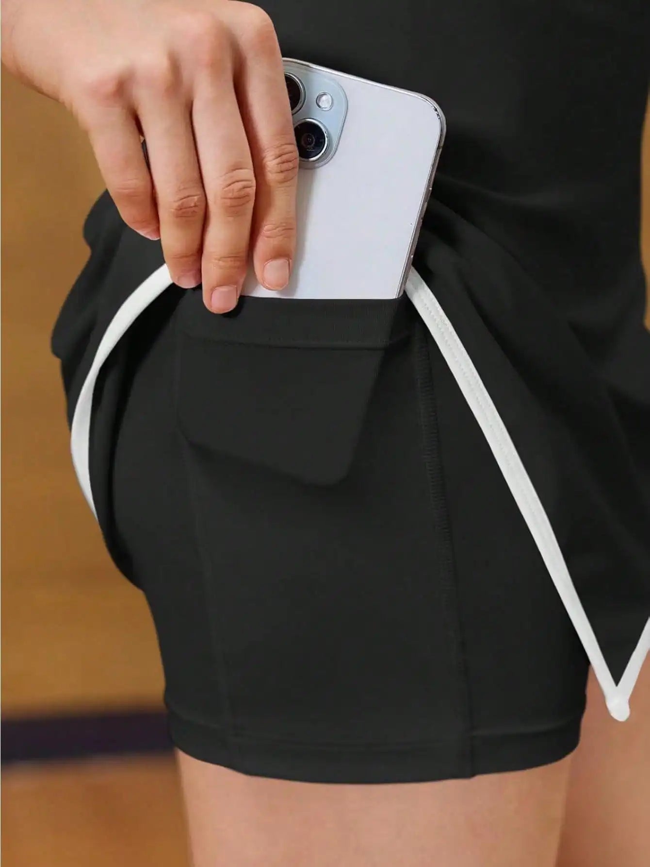 Fisoew Women's High Stretch Dress Built In Bra Pockets