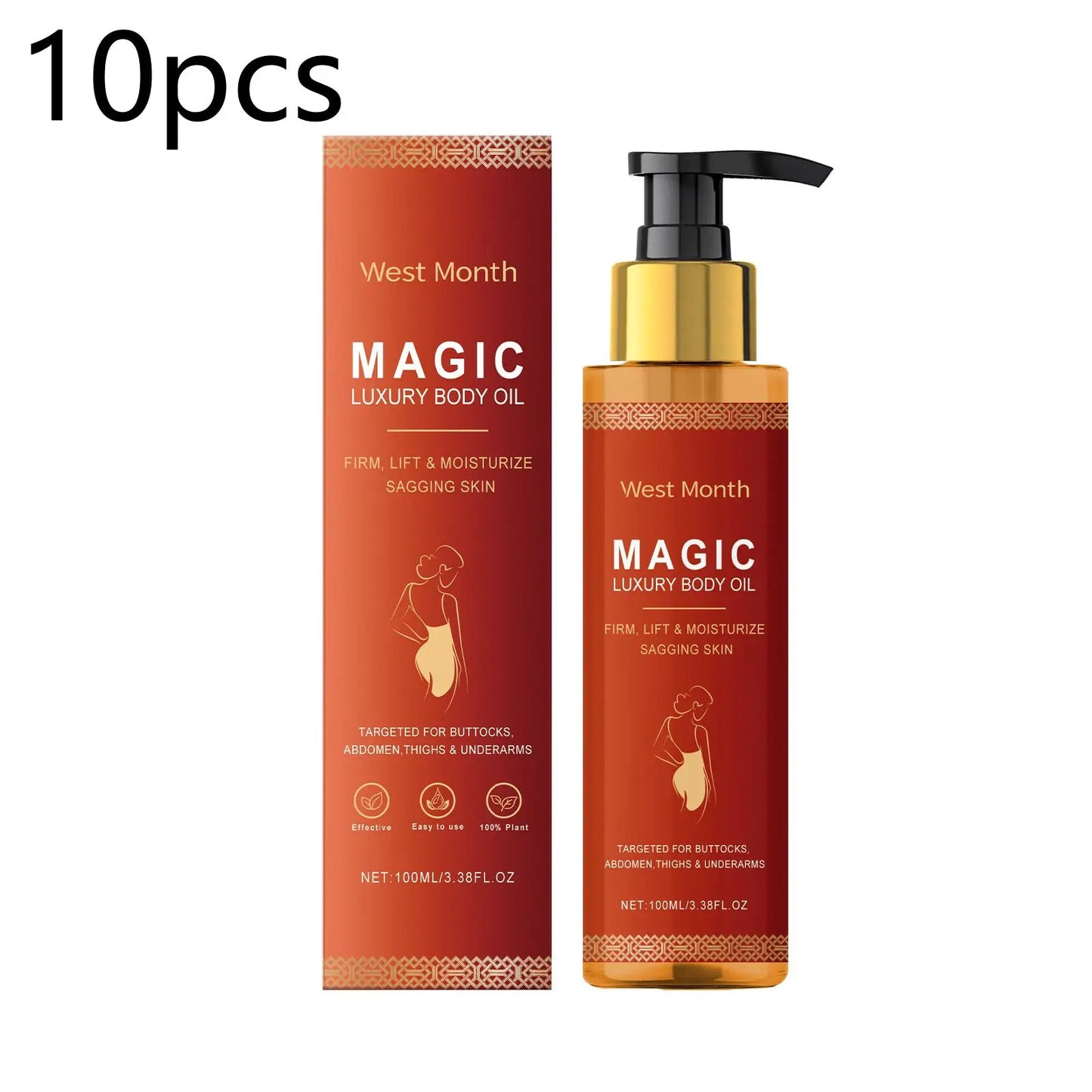 West&Month Firming Body Oil For Glowing Skin And Cellulite
