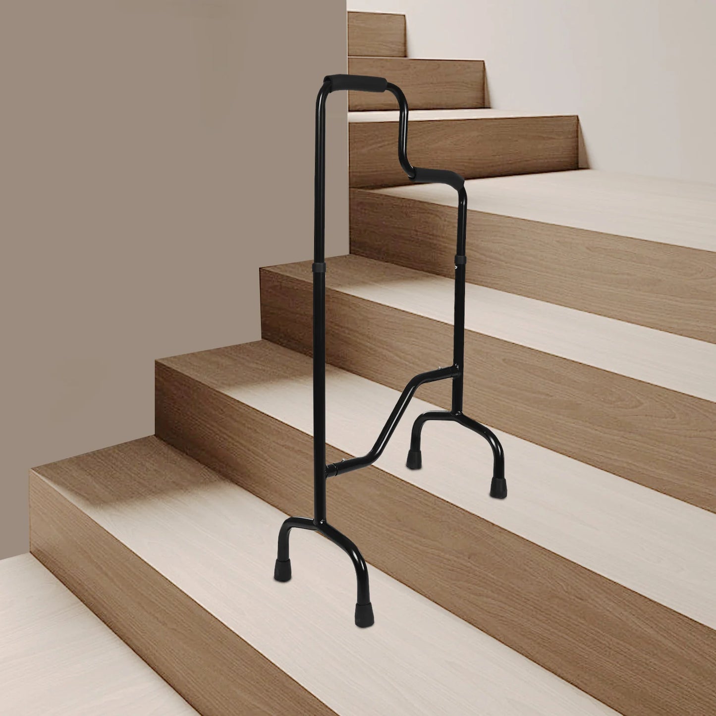 Stair Climbing Cane With Adjustable Height Non Slip Walking Stick