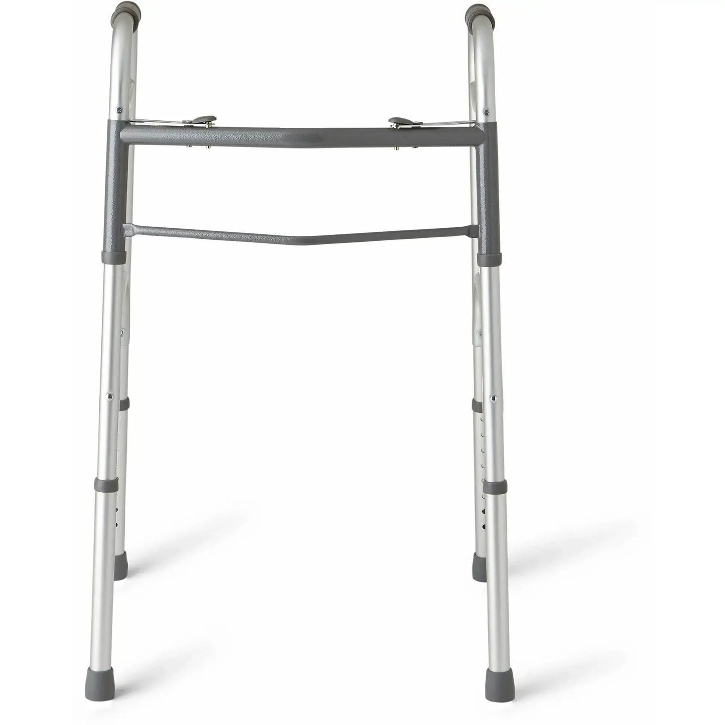 Double Button Folding Walker For Elderly And Rehab Patients