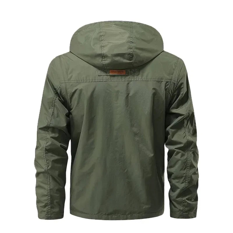 Lane Casual Waterproof Cargo Jacket Vest Hood For Outdoor Activities