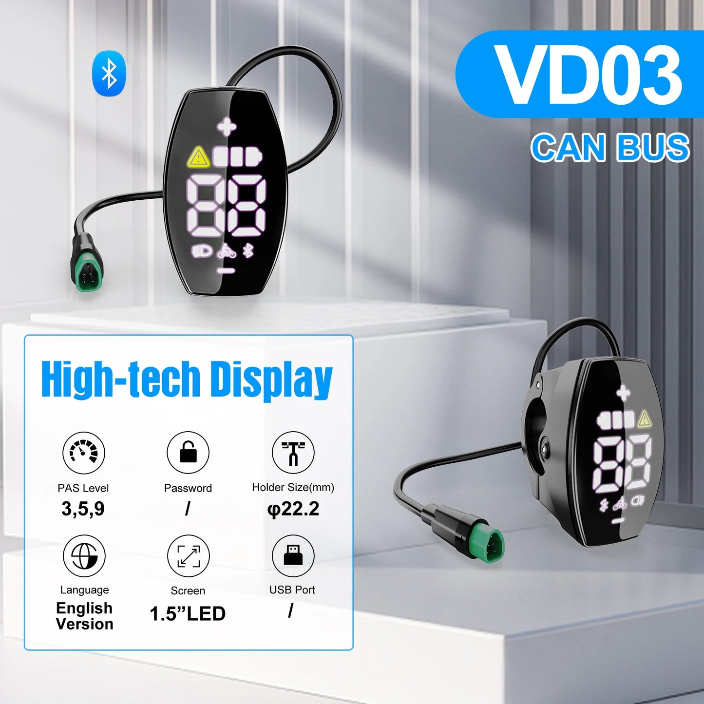 Varstrom CAN Display DPC010 Ebike Computer For Bafang CAN Bus