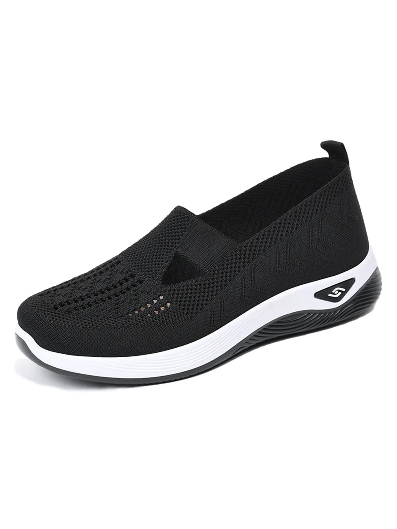 Breathable Women's Knitted Casual Sneakers Low Top Summer Shoes