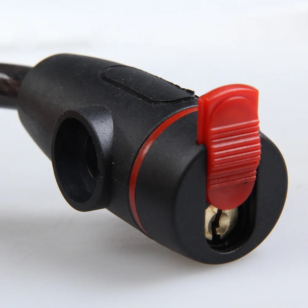 West Biking Universal Antitheft Steel Coil Cable Lock With Key