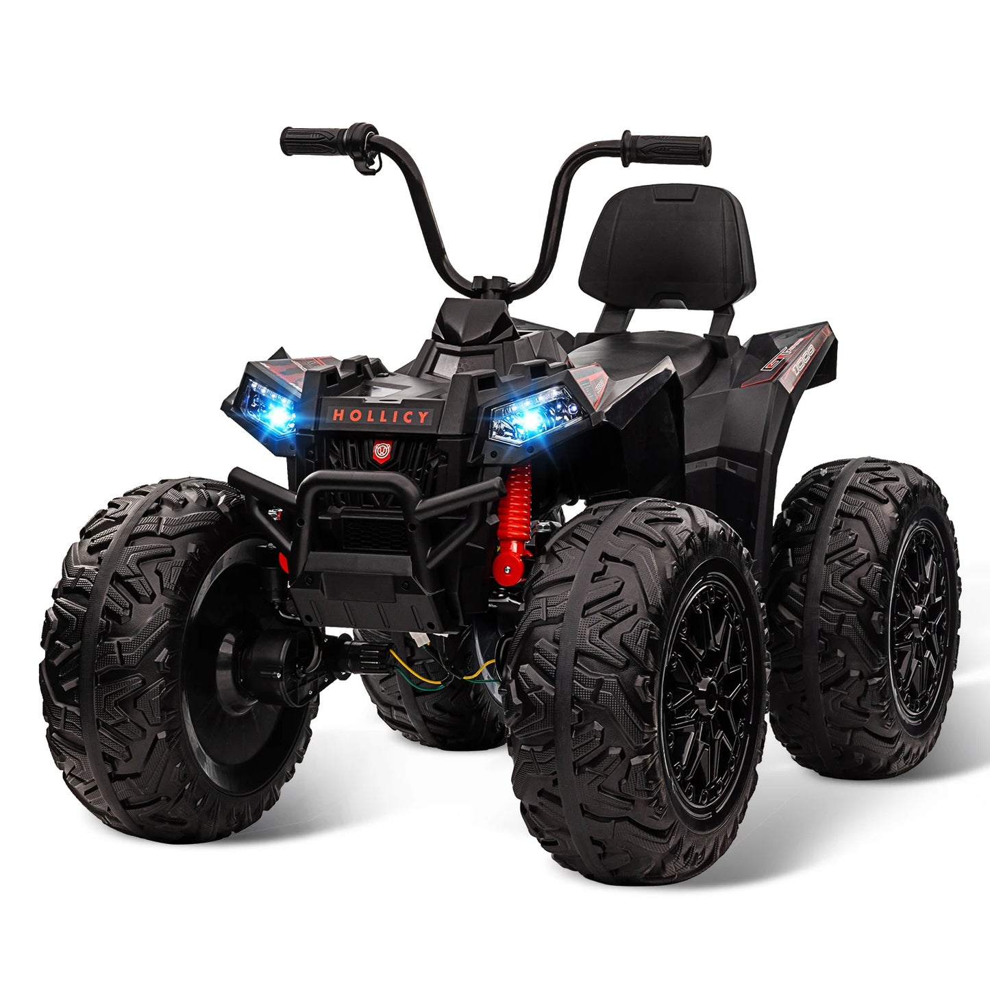 HiMISSE Kids Electric ATV 24V Ride On Car Bluetooth LED
