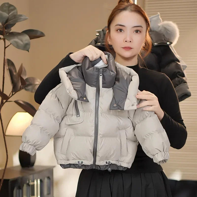 Unisex Western Style Winter Cotton Jacket For Kids Thickened Double Sided Warmth