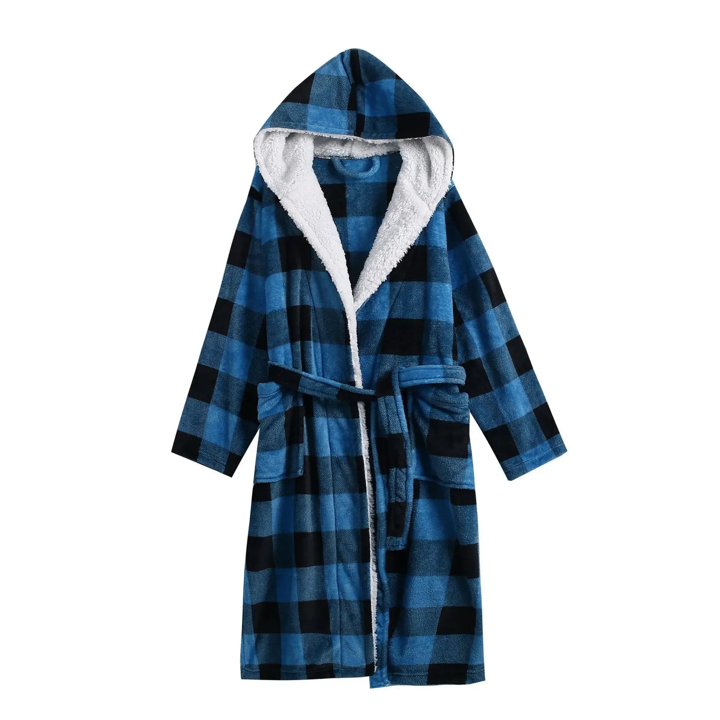 Casual Flannel Bathrobe Set For Women Two Piece Home Wear
