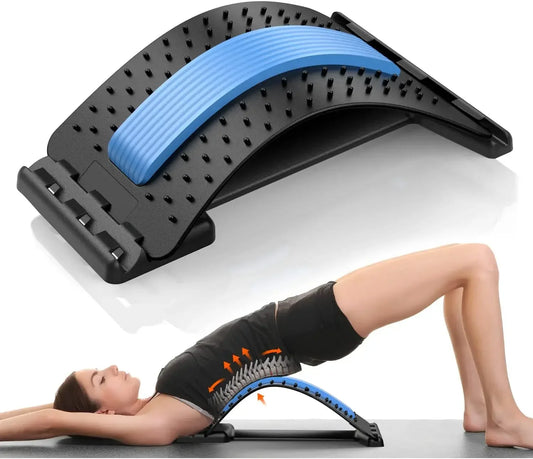 Four Level Adjustable Massager With Back Stretcher And Neck Support