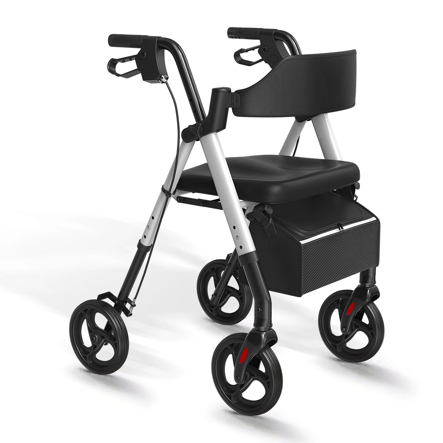 Maidesite Rollator Walker For Seniors Seat And 8 Inch Wheels