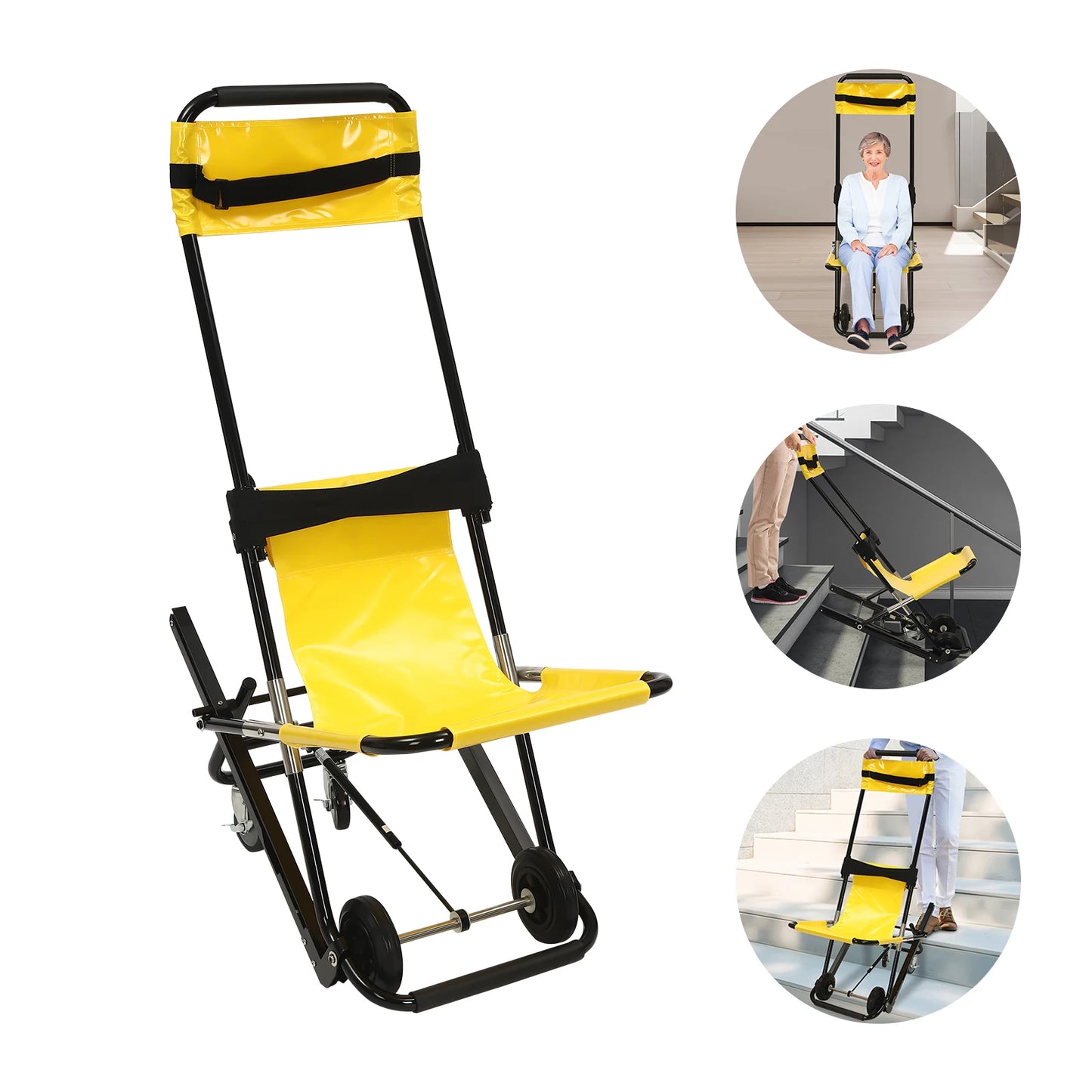 Portable Lift Stair Chair For Elderly With Manual Lift Evacuation