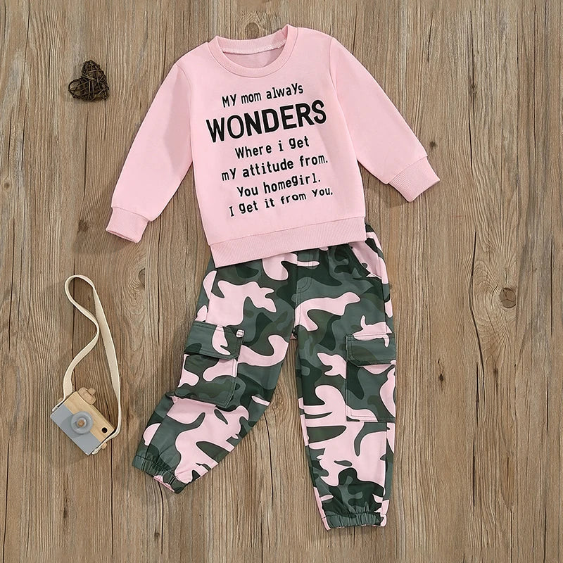 Pudcoco Girls Autumn 2 Piece Outfit With O Neck Top