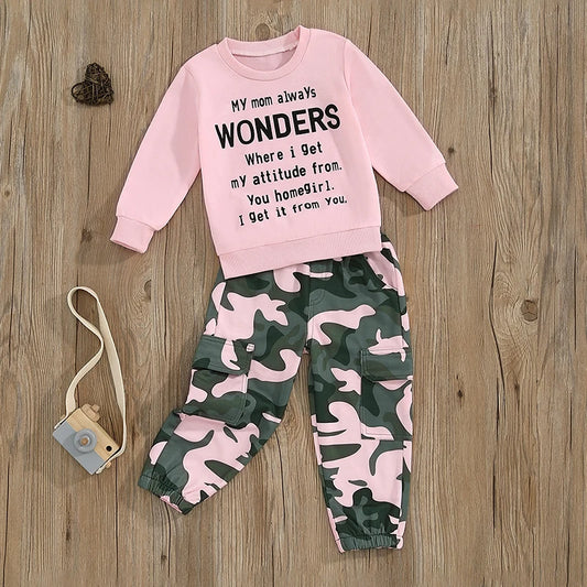 Pudcoco Girls Autumn 2 Piece Outfit With O Neck Top
