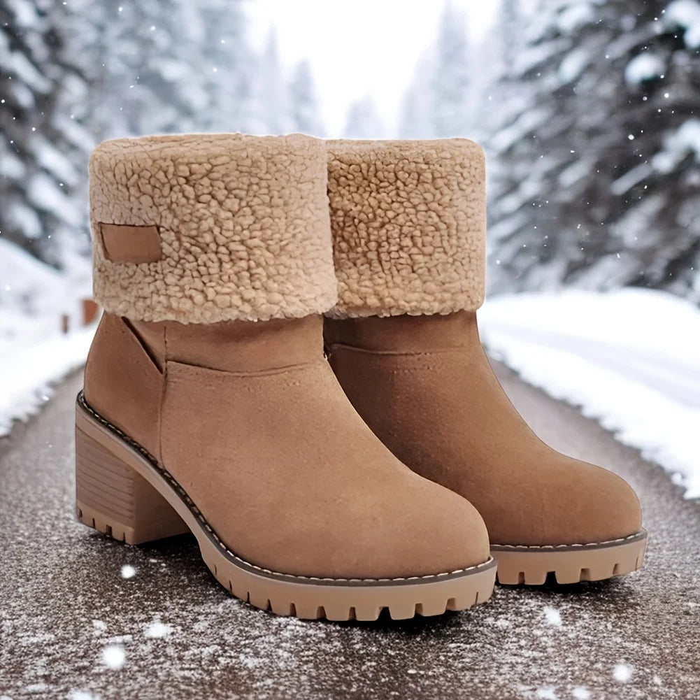 Winter Faux Fur Snow Boots For Women With Platform Warmth
