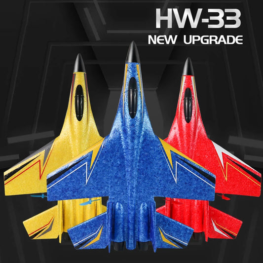 HW33 RC Fighter Jet Toy Fixed Wing Plane With 6 Axis Gyro