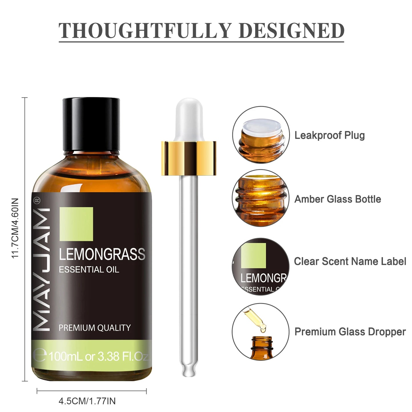 MAYJAM Essential Oil For Humidifier Diffuser Vanilla Lavender Bergamot