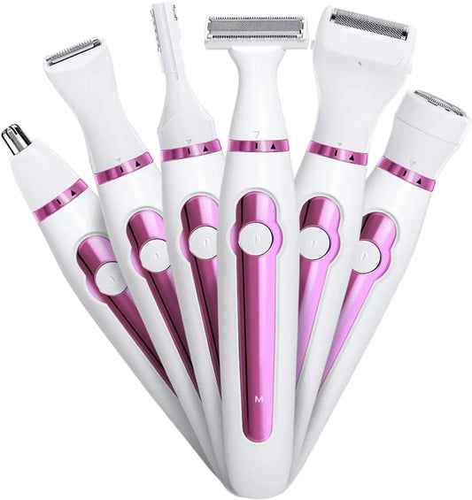 JOOYEE Six In One Electric Epilator Hair Remover For Body