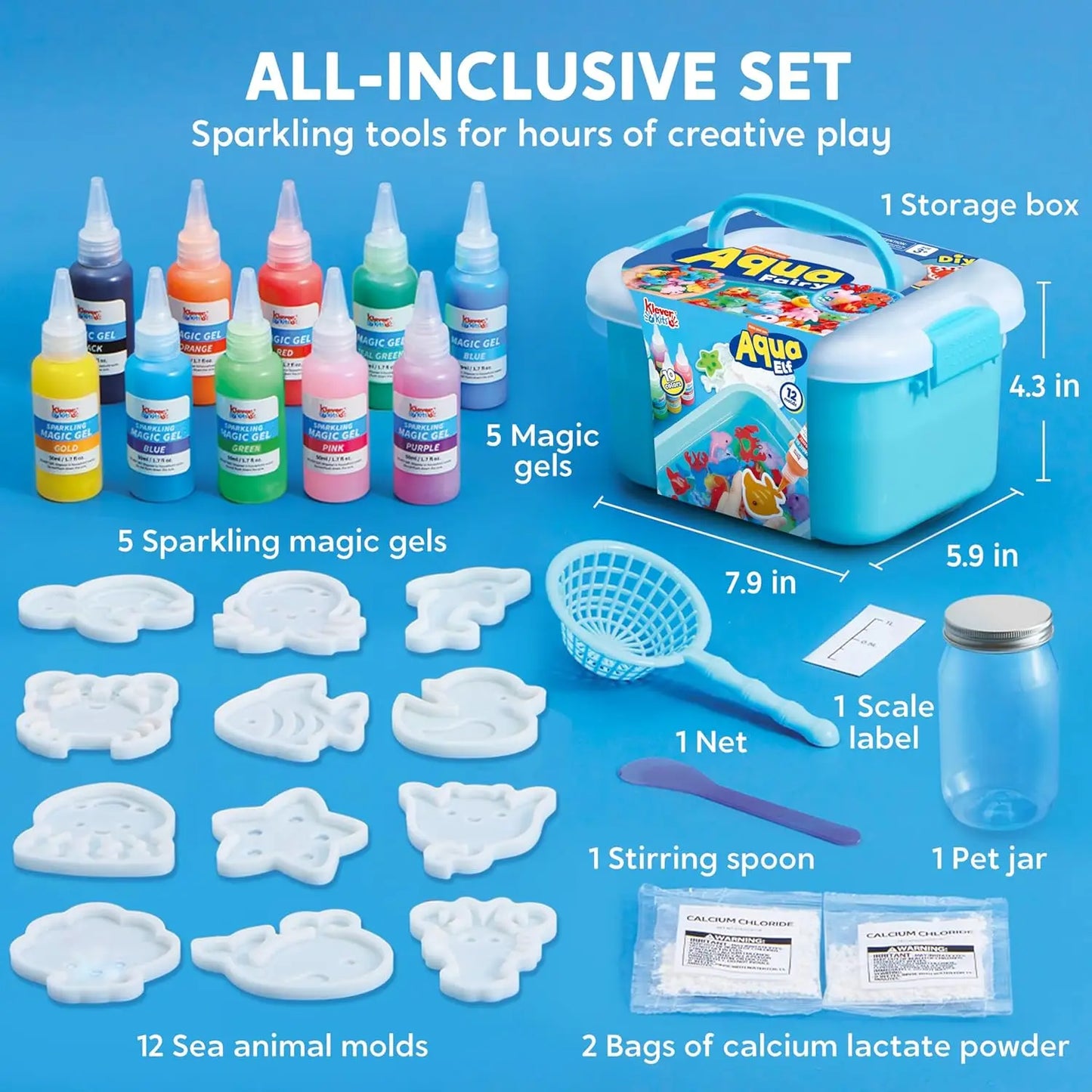 Joyfy Water Gel Kit Magic Fairy Gel Toy Set With Preserving Bottle