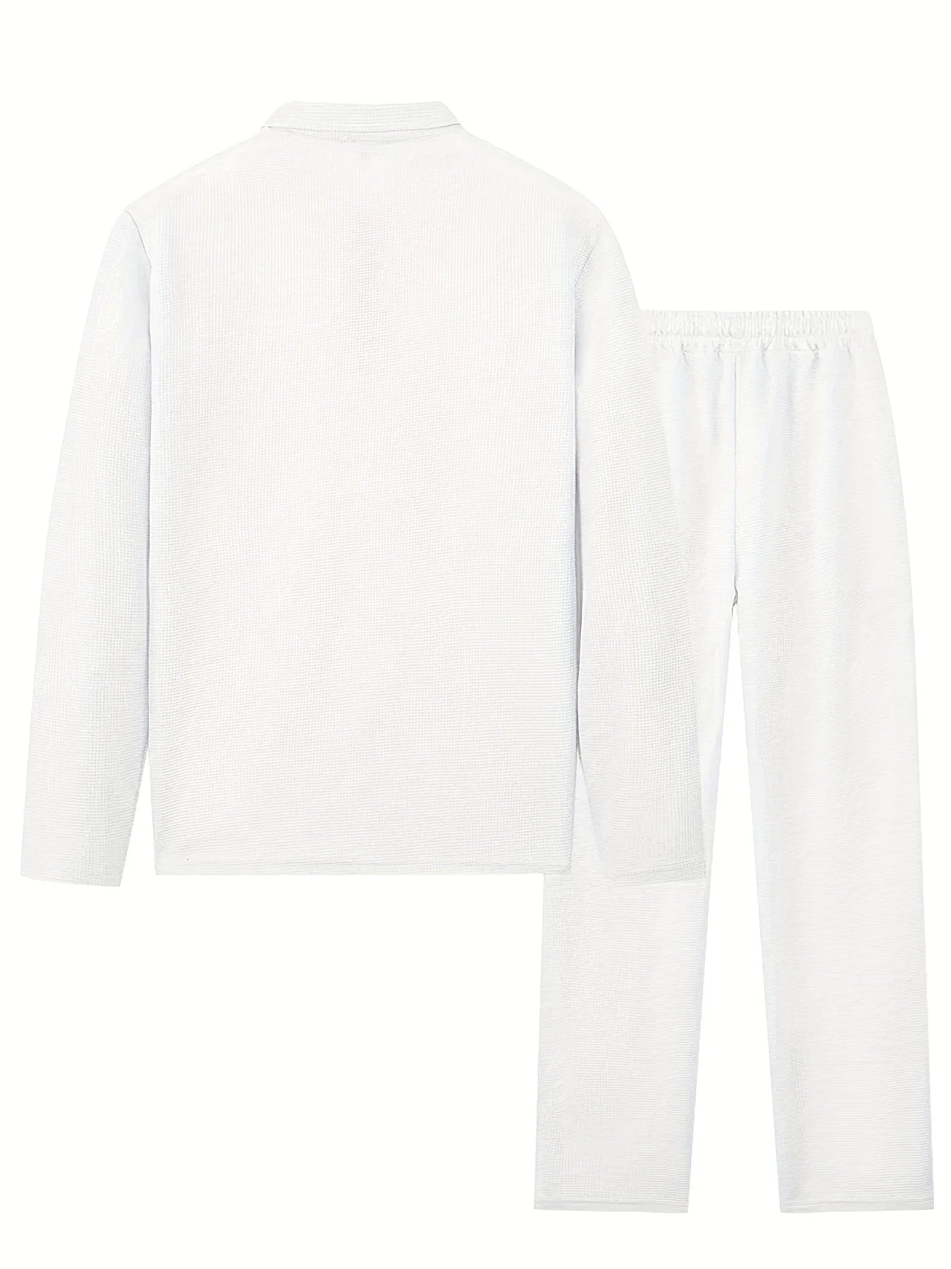 Jiangxi CN Mens Waffle Knit 4 Season Casual Sports Set